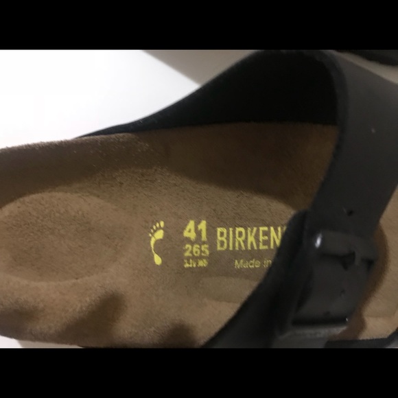 Black Leather Birkenstocks ***NEVER WORN*** - Picture 4 of 4